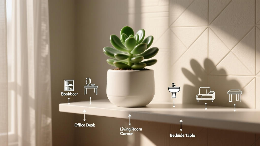 Jade Plant Placement in Low Light: 5 Science-Backed Spots