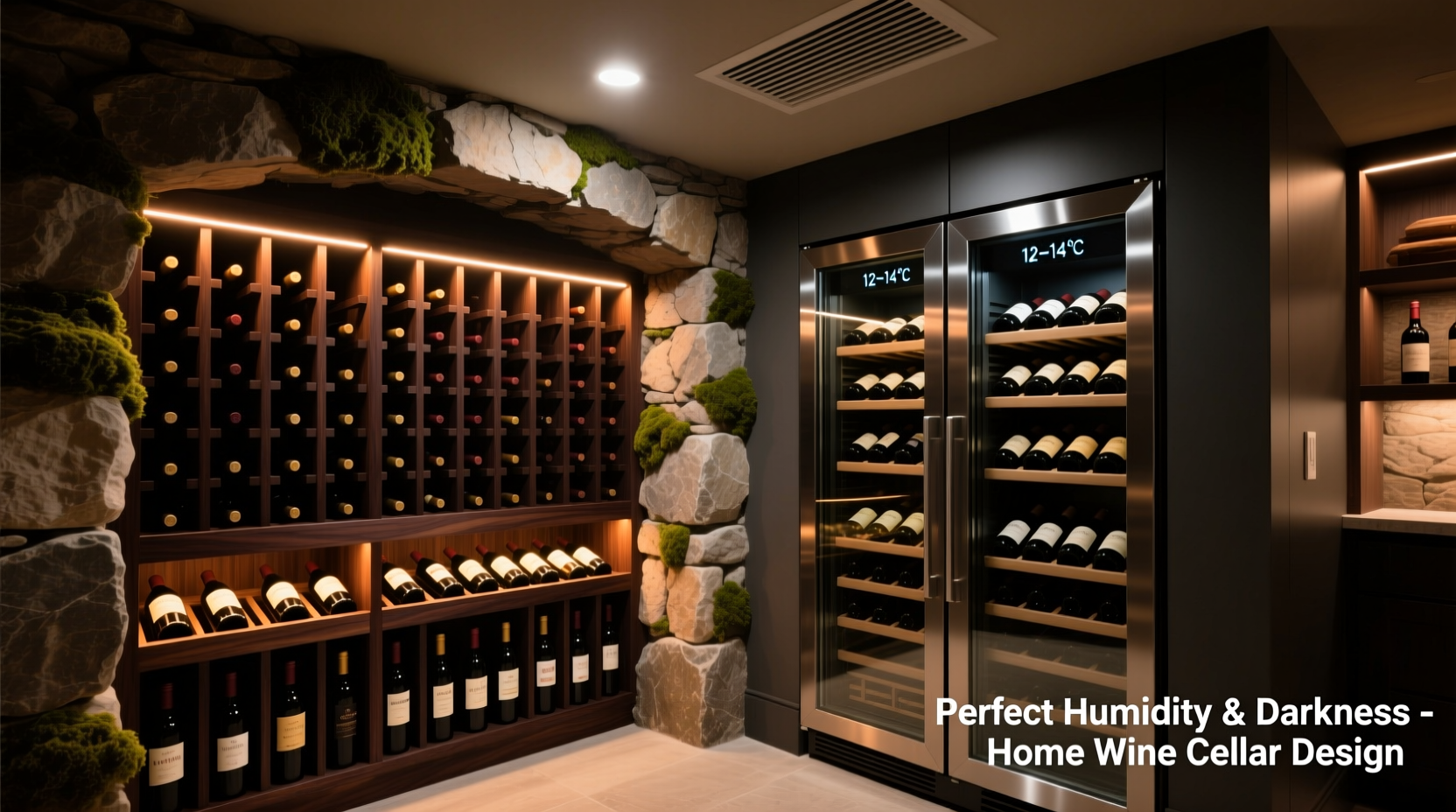wine cave vs closet cooler creating ideal humidity and darkness at home