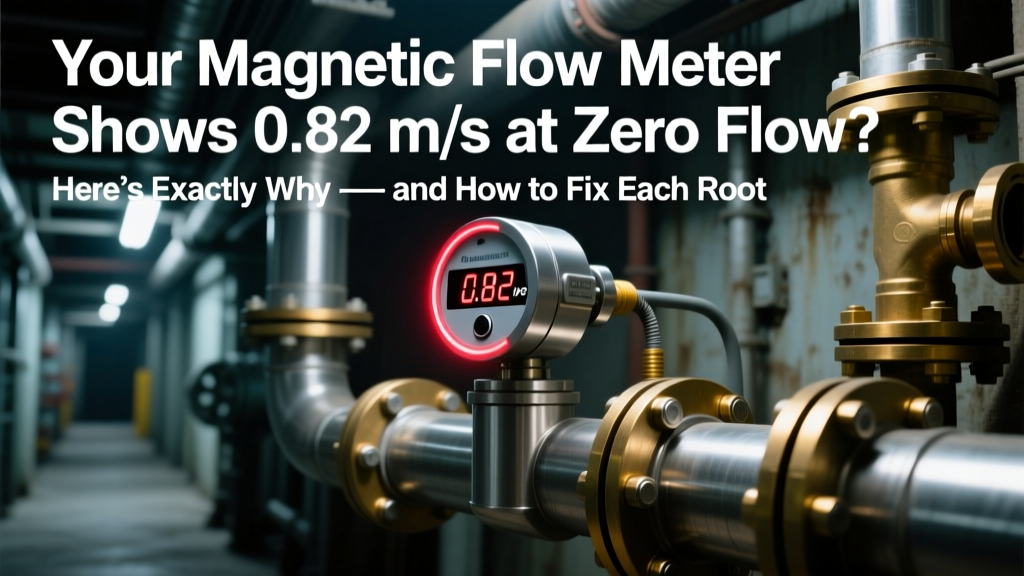 Magnetic Flow Meter Shows 0.82 m/s at Zero? Fix It