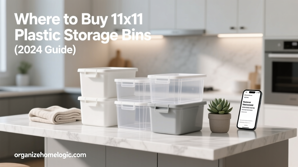 Where to Buy 11x11 Plastic Storage Bins (2024 Guide)
