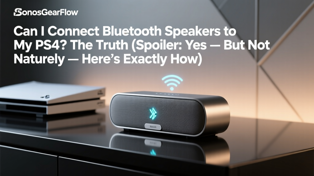 Can I Connect Bluetooth Speakers To My Ps4 (2026)