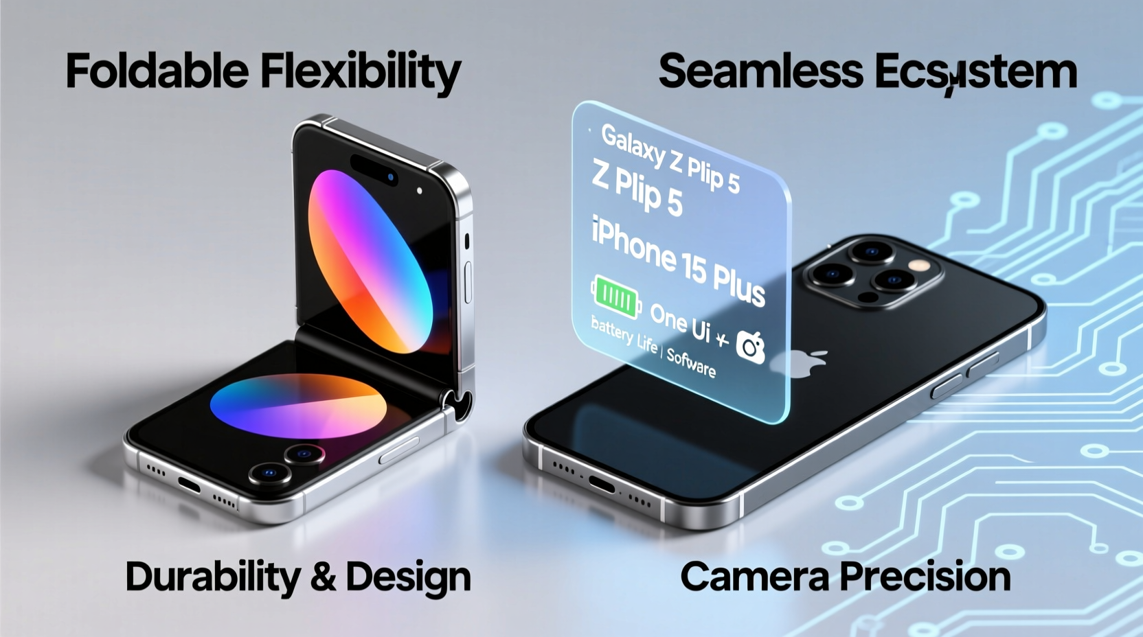 samsung galaxy z flip 5 vs iphone 15 plus which foldable experience is worth it
