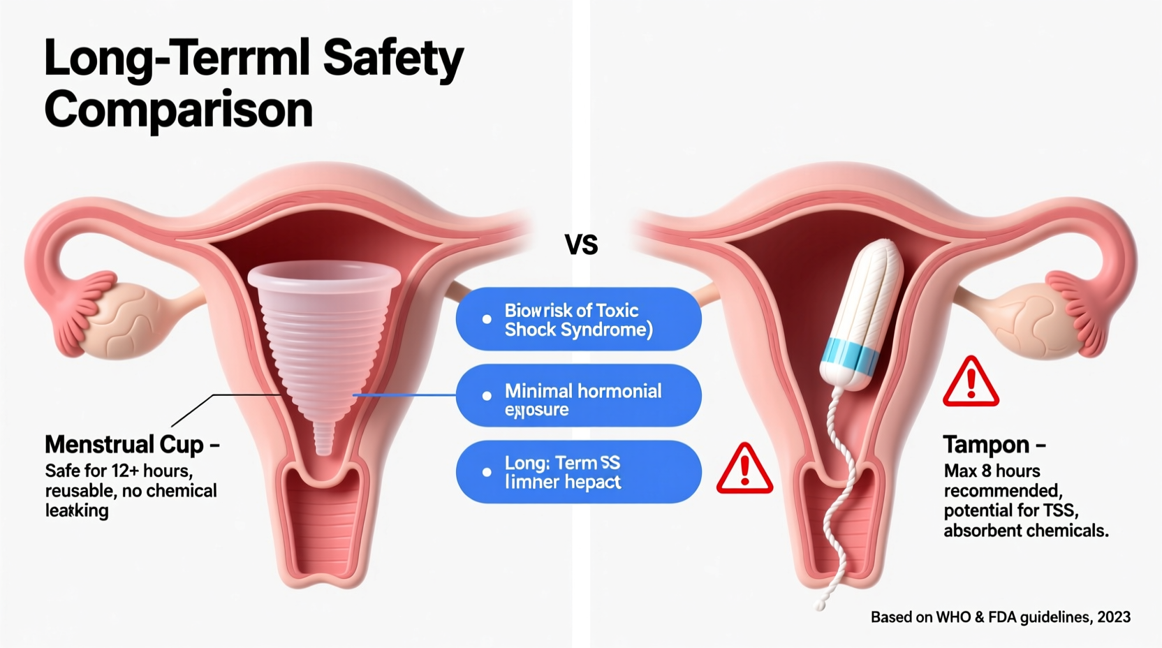menstrual cup vs tampons which is safer for long term use