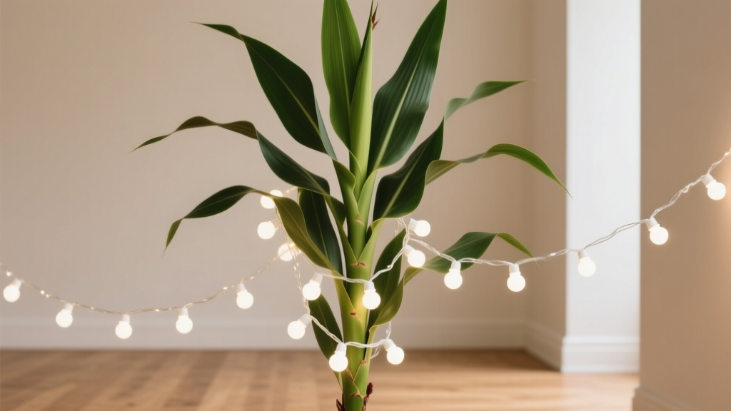 Christmas String Lights on Corn Plant: Safe Guide