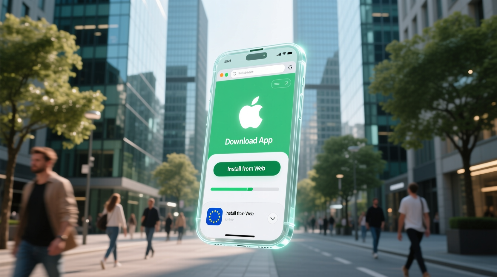 apple will let users download apps from the web in the eu