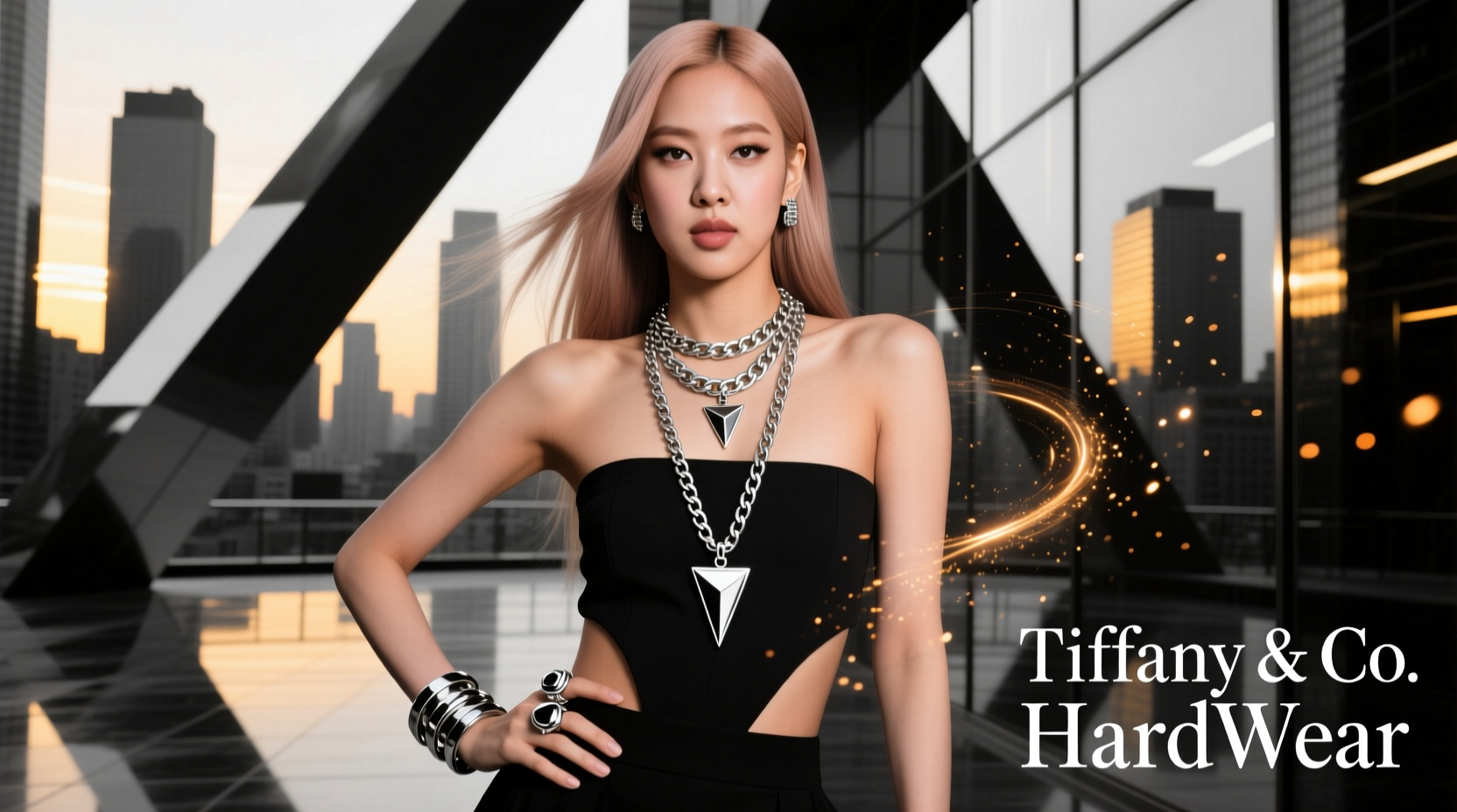 tiffany co hardwear campaign featuring blackpinks rose video