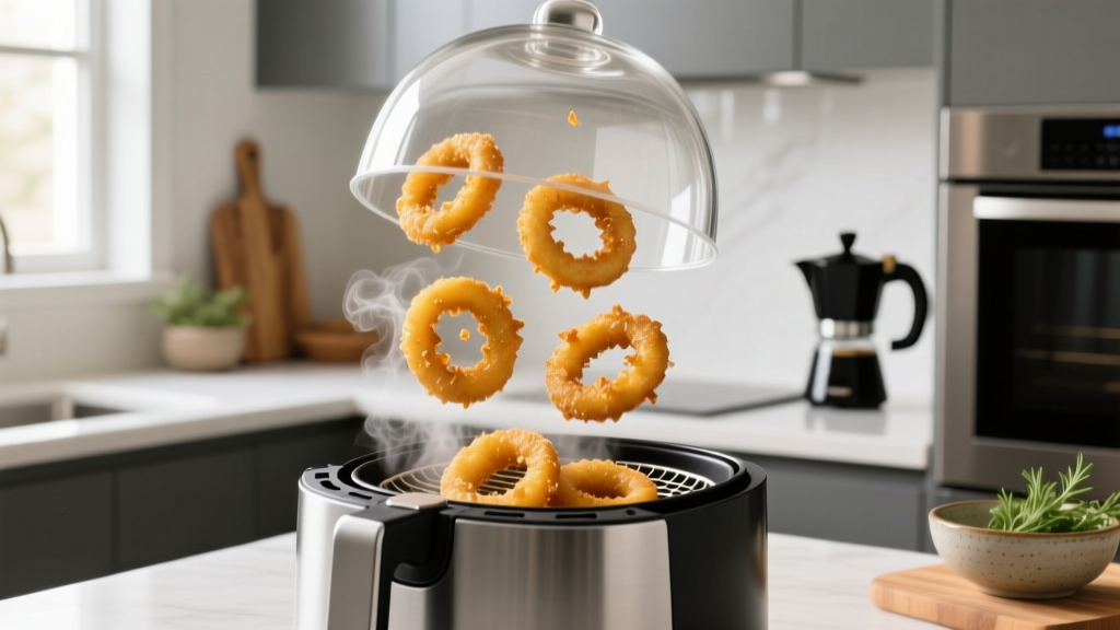 Crispy Frozen Onion Rings in the Air Fryer (No Oil Needed!)
