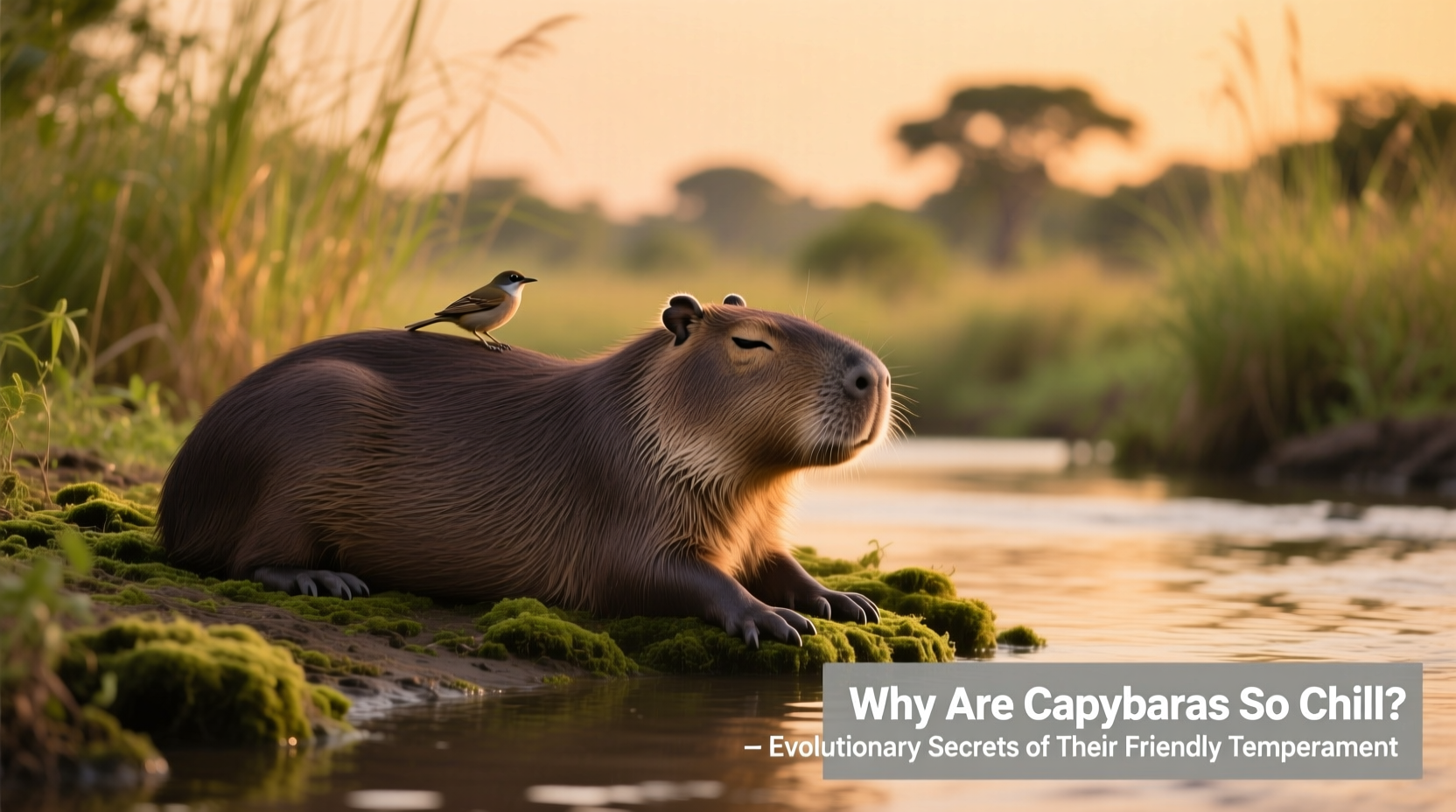 why are capybaras so chill evolutionary reasons for their friendly temperament