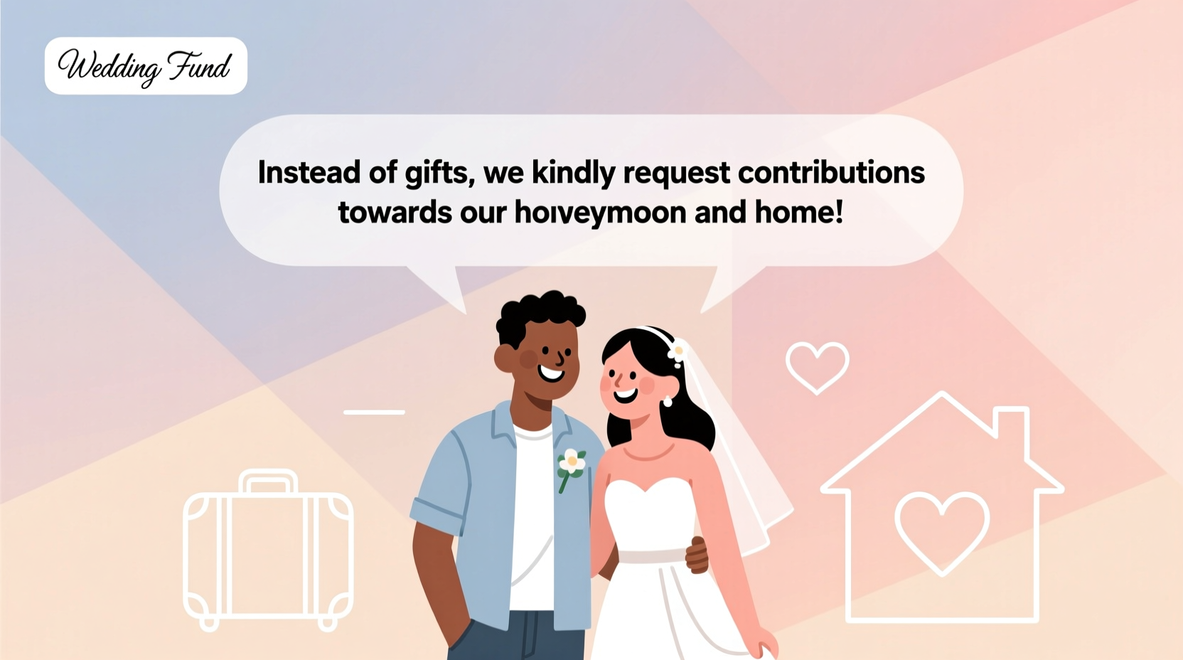 how to ask for money instead of wedding presents