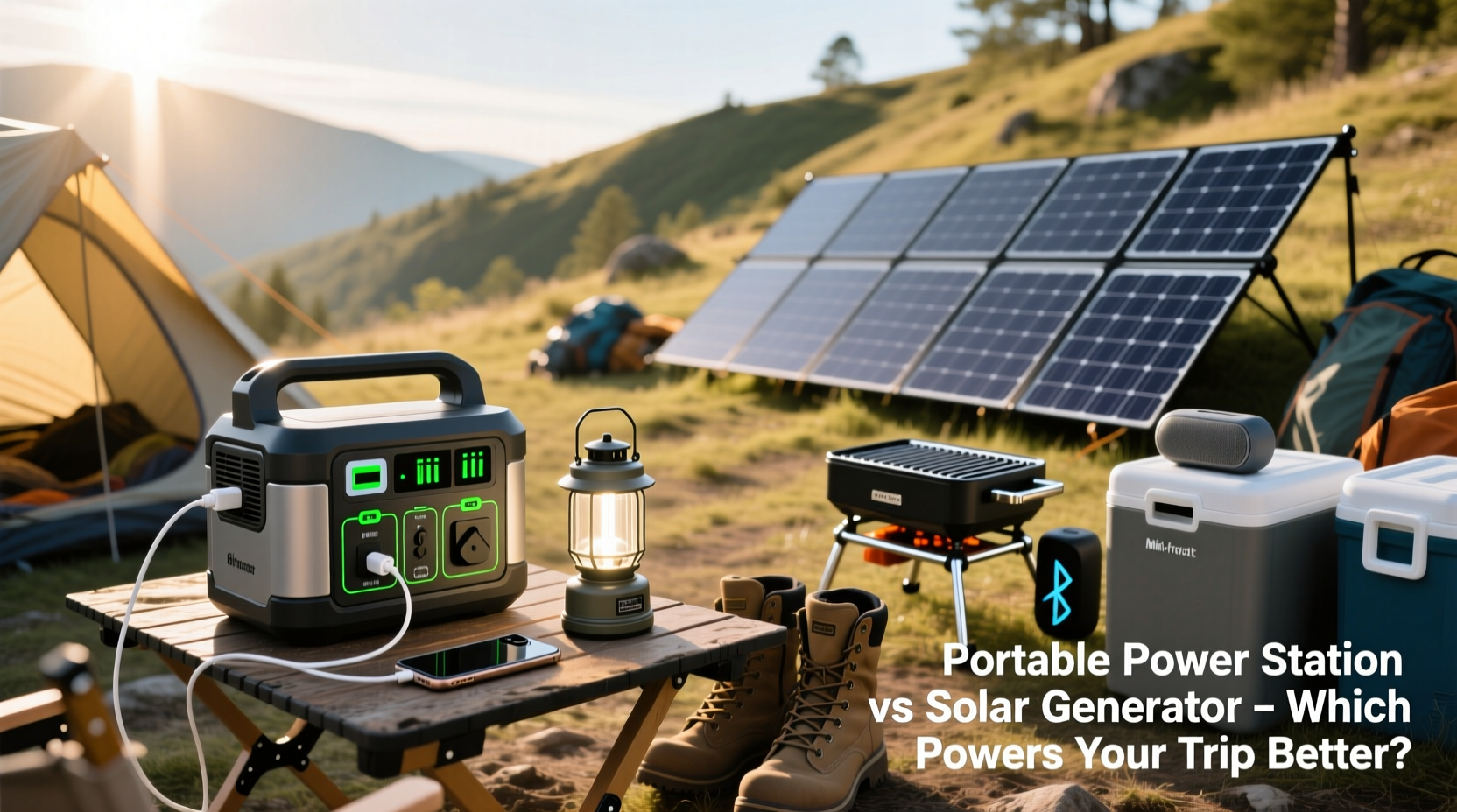 portable power stations vs solar generators which powers a camping trip better