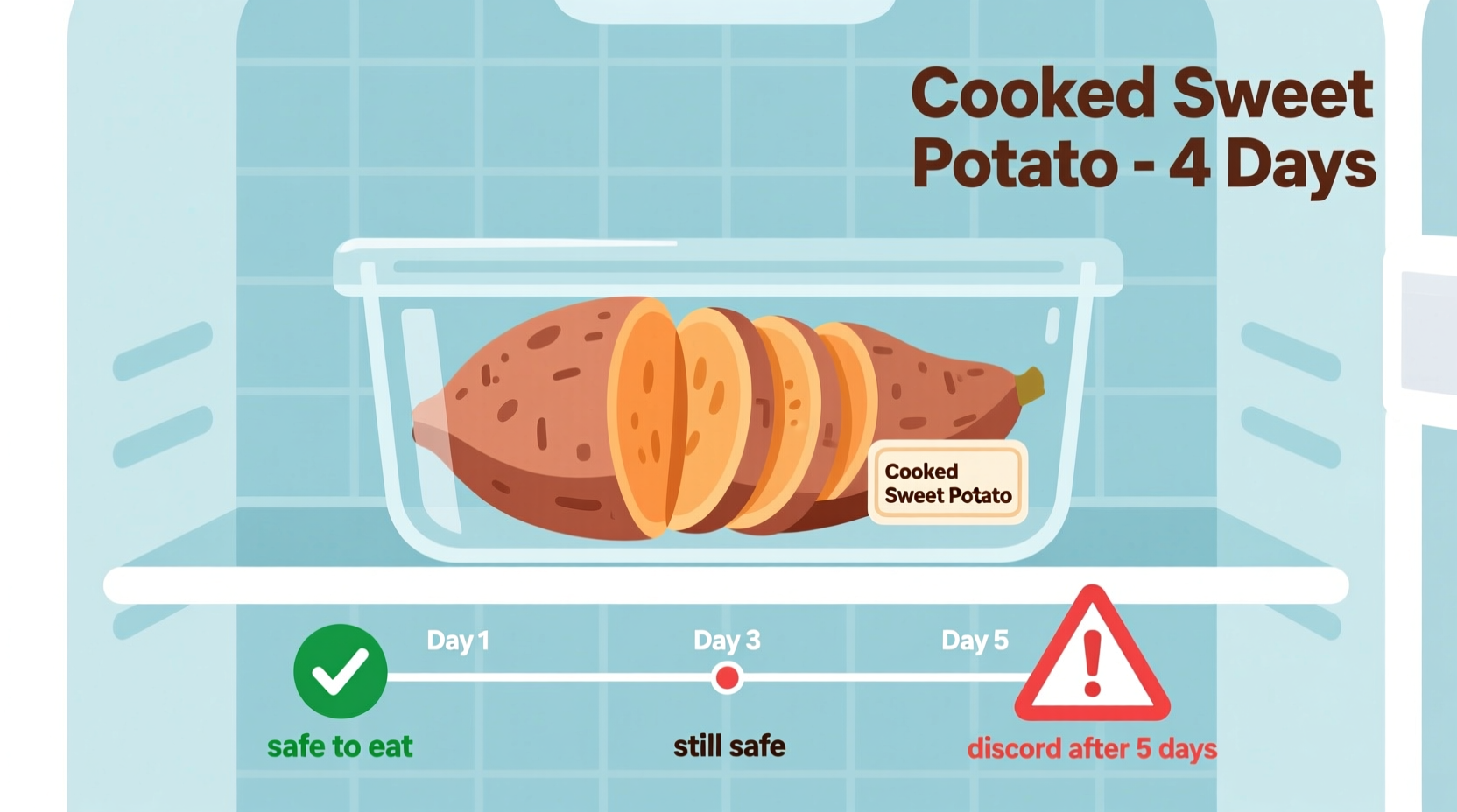How Long Cooked Sweet Potato Lasts in Fridge: 3-5 Days