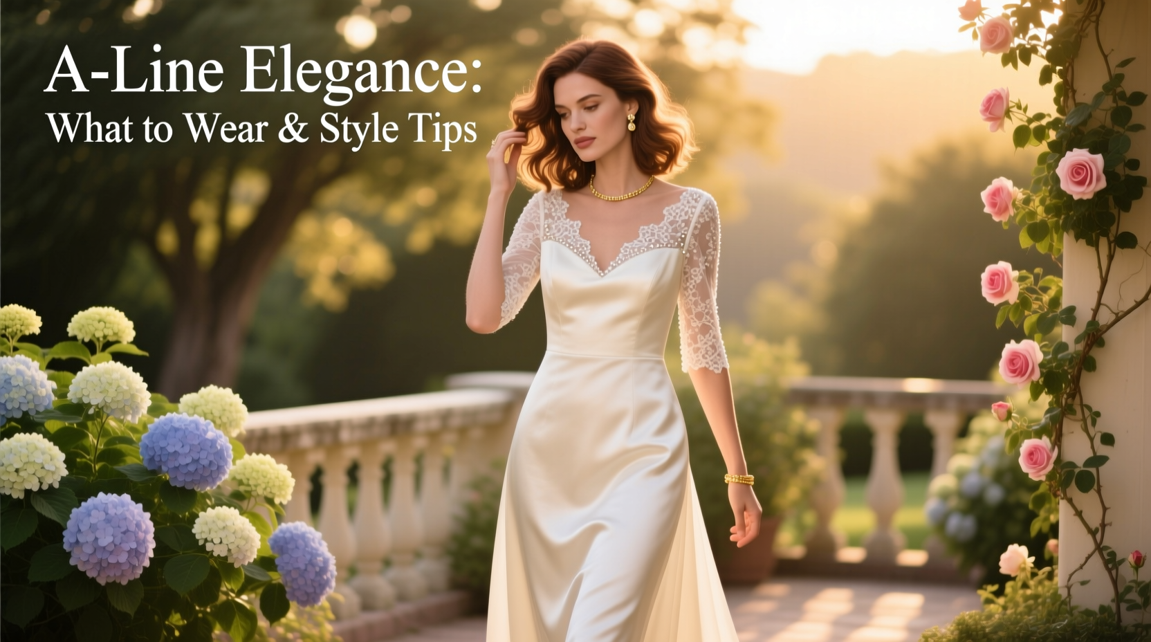 a line wedding guest dress