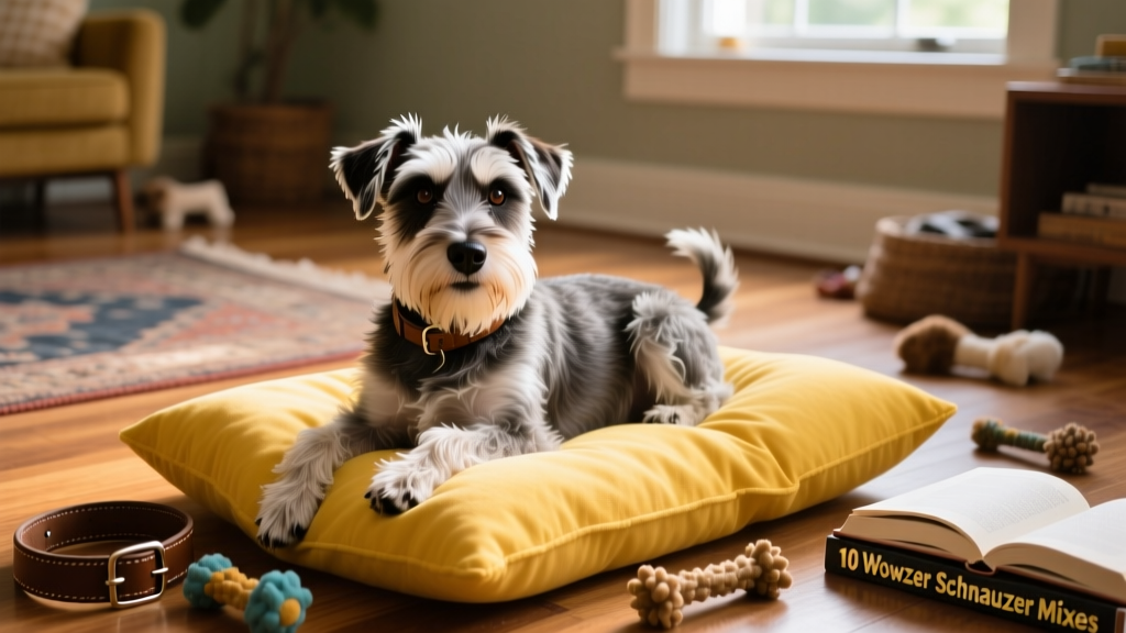 Schnoxie on yellow pillow