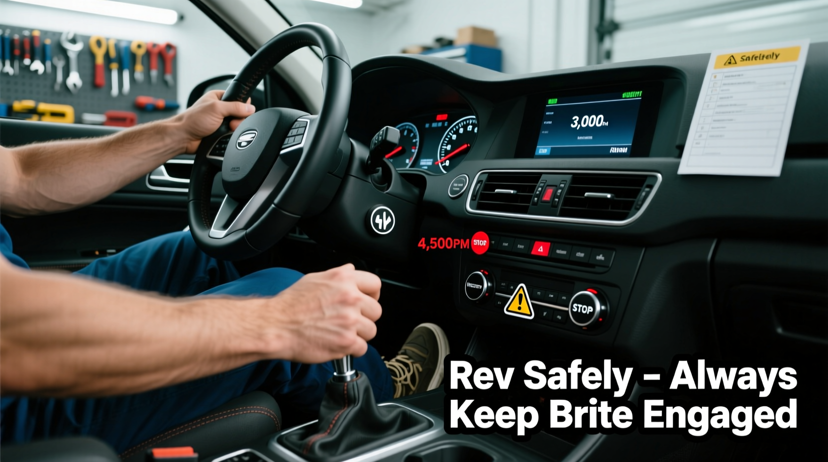 how do you rev a car