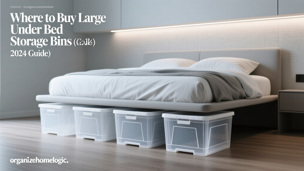 Where to Buy Large Under Bed Storage Bins (2024 Guide)
