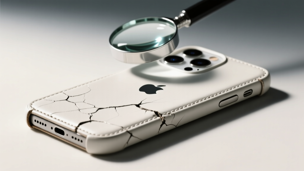 Why Your 'Dark White Leather iPhone Case' Keeps Cracking at the Edges (And the 3 Real-World Fixes That Actually Work)