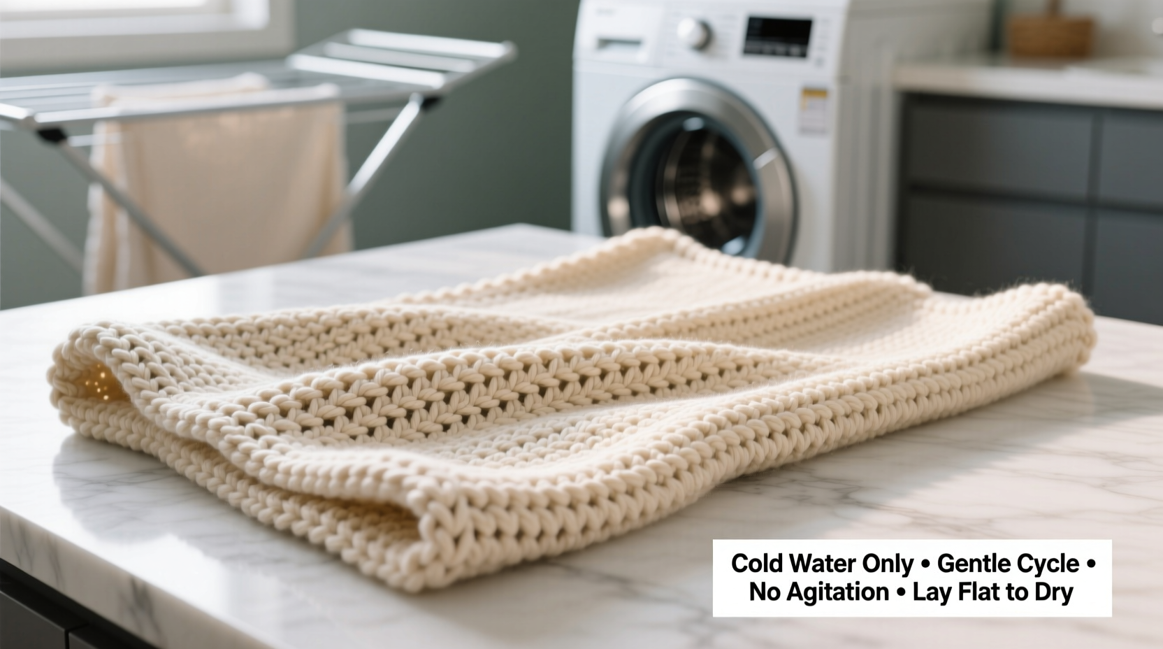 how to wash acrylic crochet blankets safely