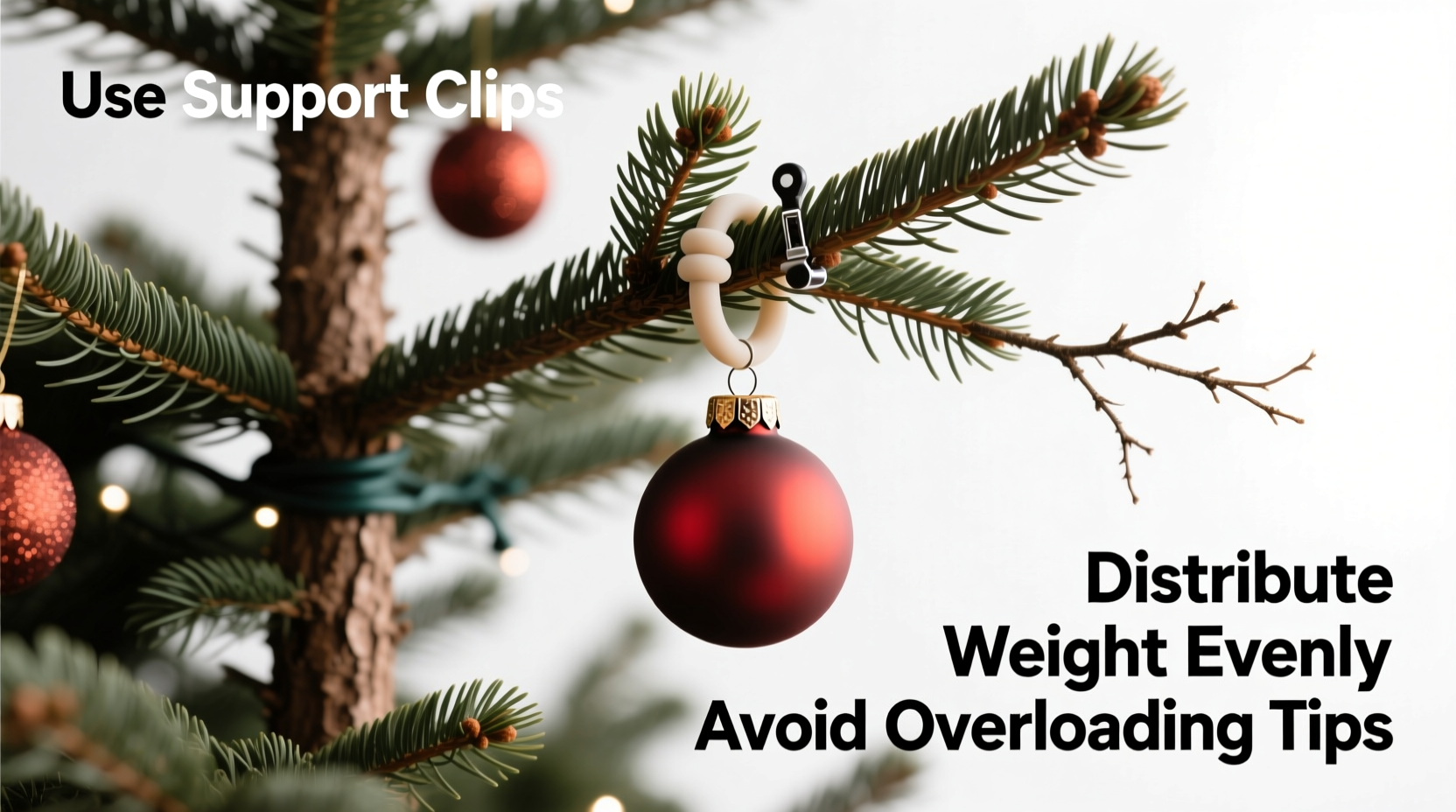 how to hang heavy ornaments without snapping christmas tree branches