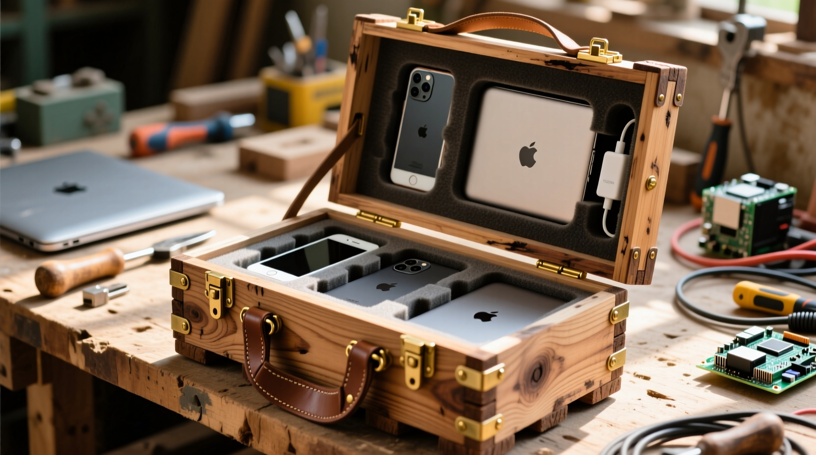 build an all purpose electronics case out of a hollowed