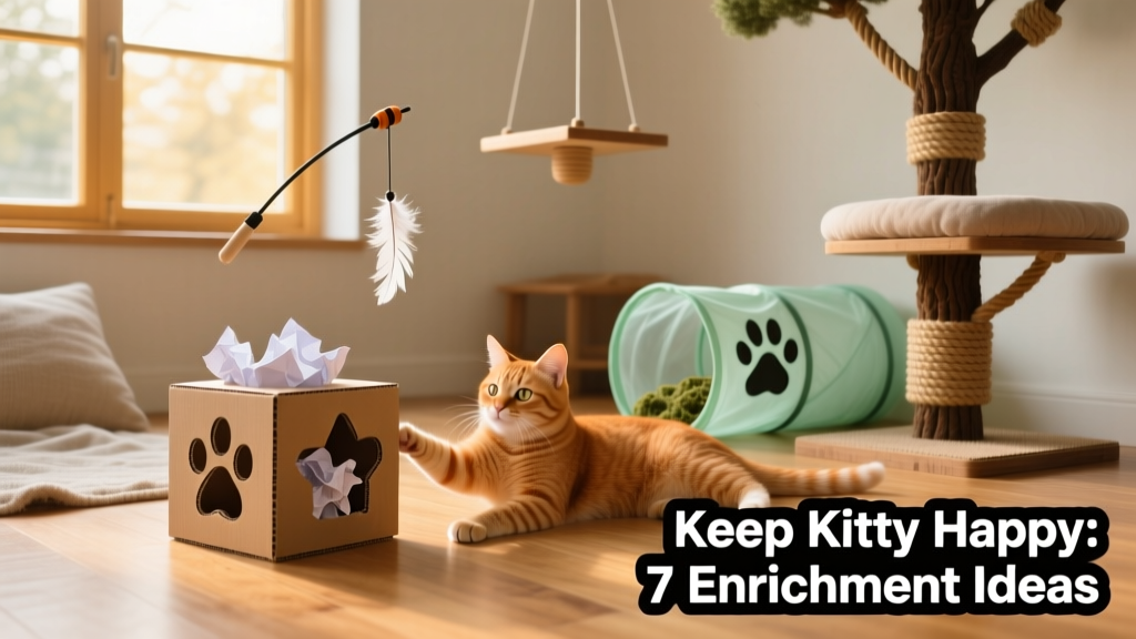 Enrichment activities for cats: ideas to keep kitty happy