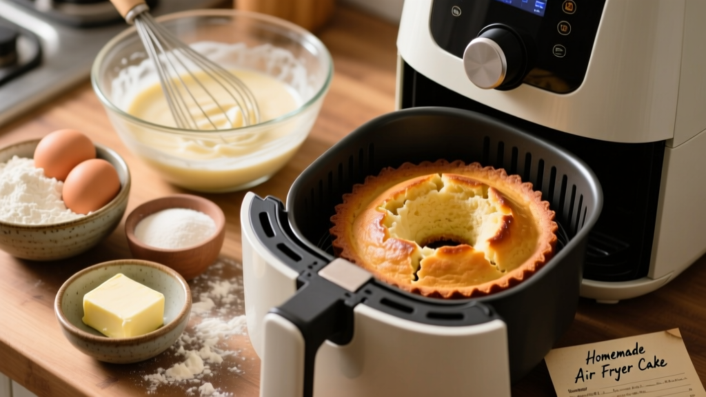 Air Fryer Cake from Scratch: Easy & Crispy-Edged!