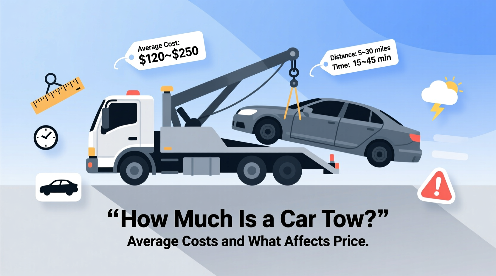 how much is a car tow