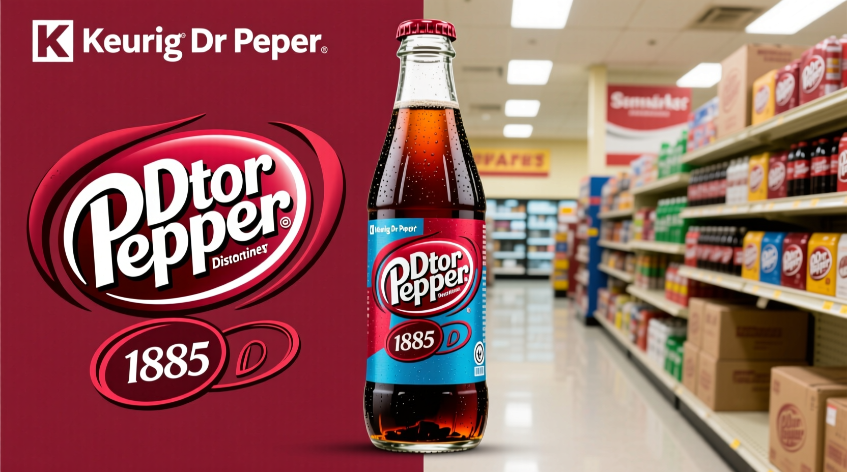 Dr Pepper Flaschen in verschiedenen Größen