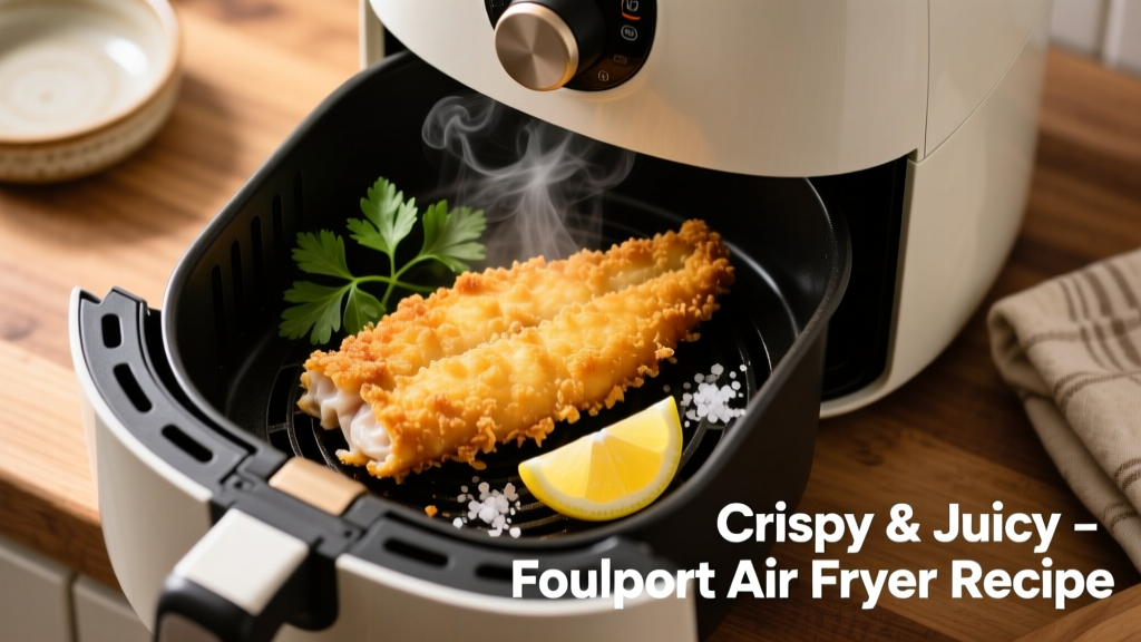 Crispy Frozen Breaded Flounder in Air Fryer