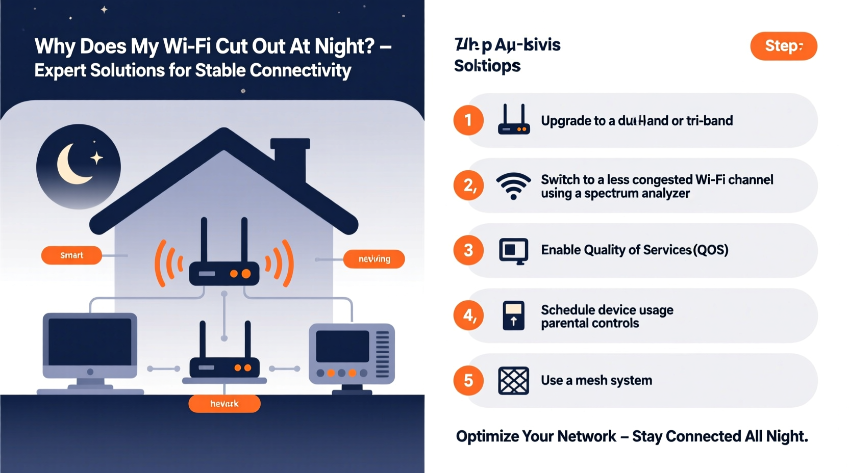why does my wifi cut out at night and how to stabilize it