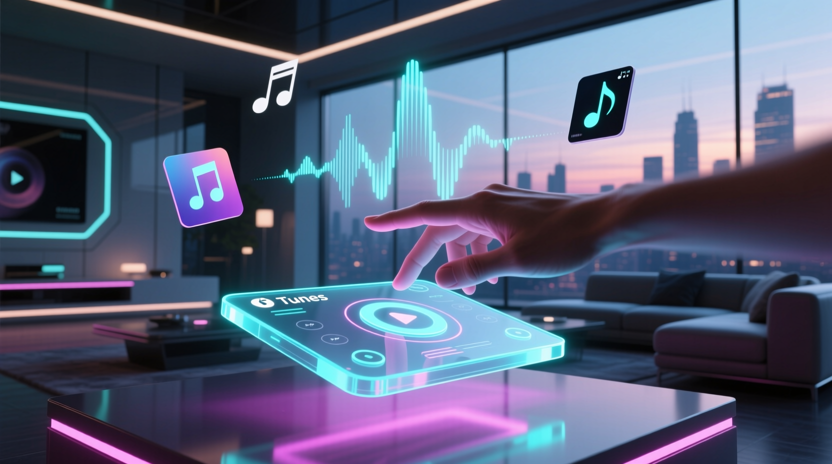 fluidtunes controls itunes by your waving hand