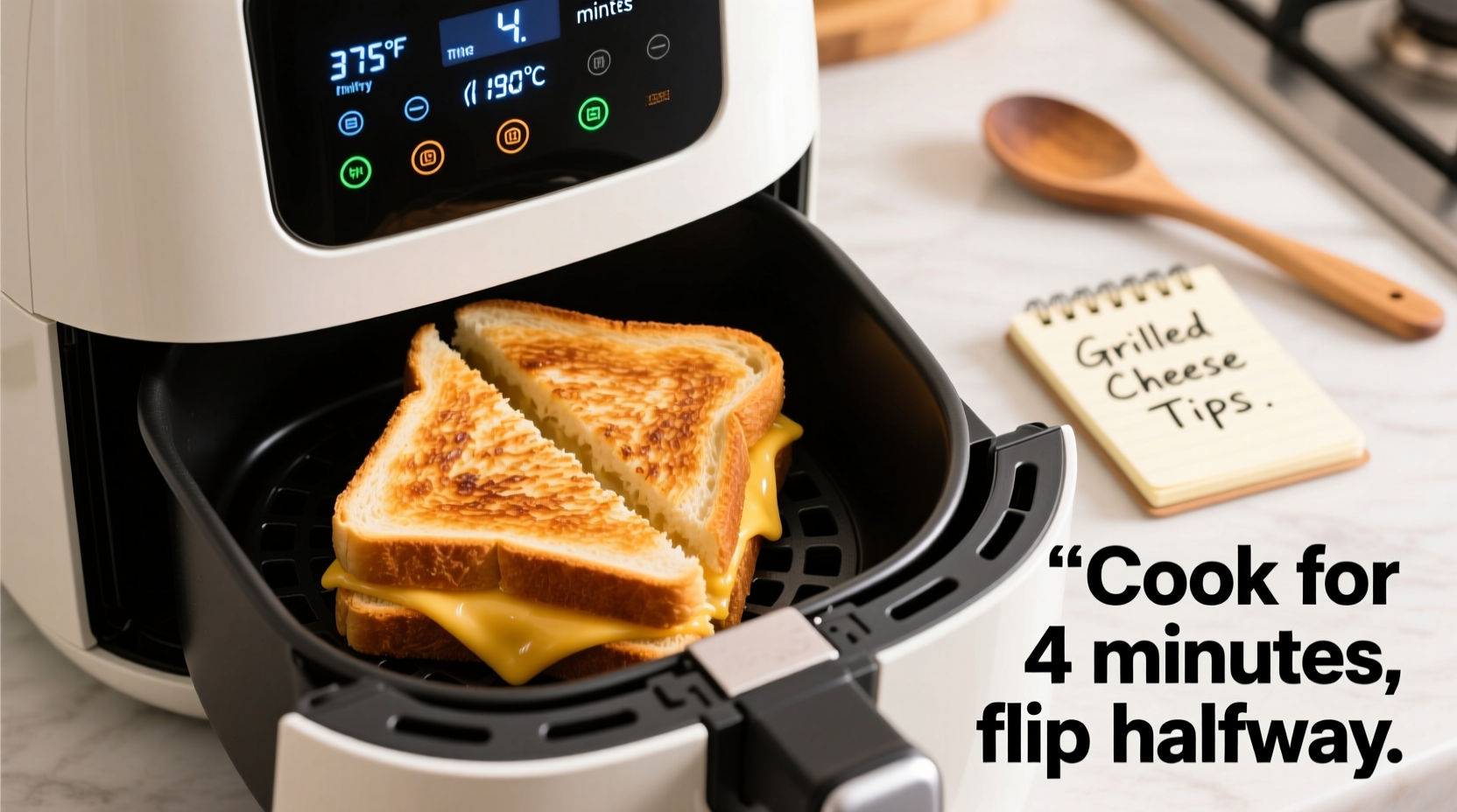 how long to cook grilled cheese in air fryer