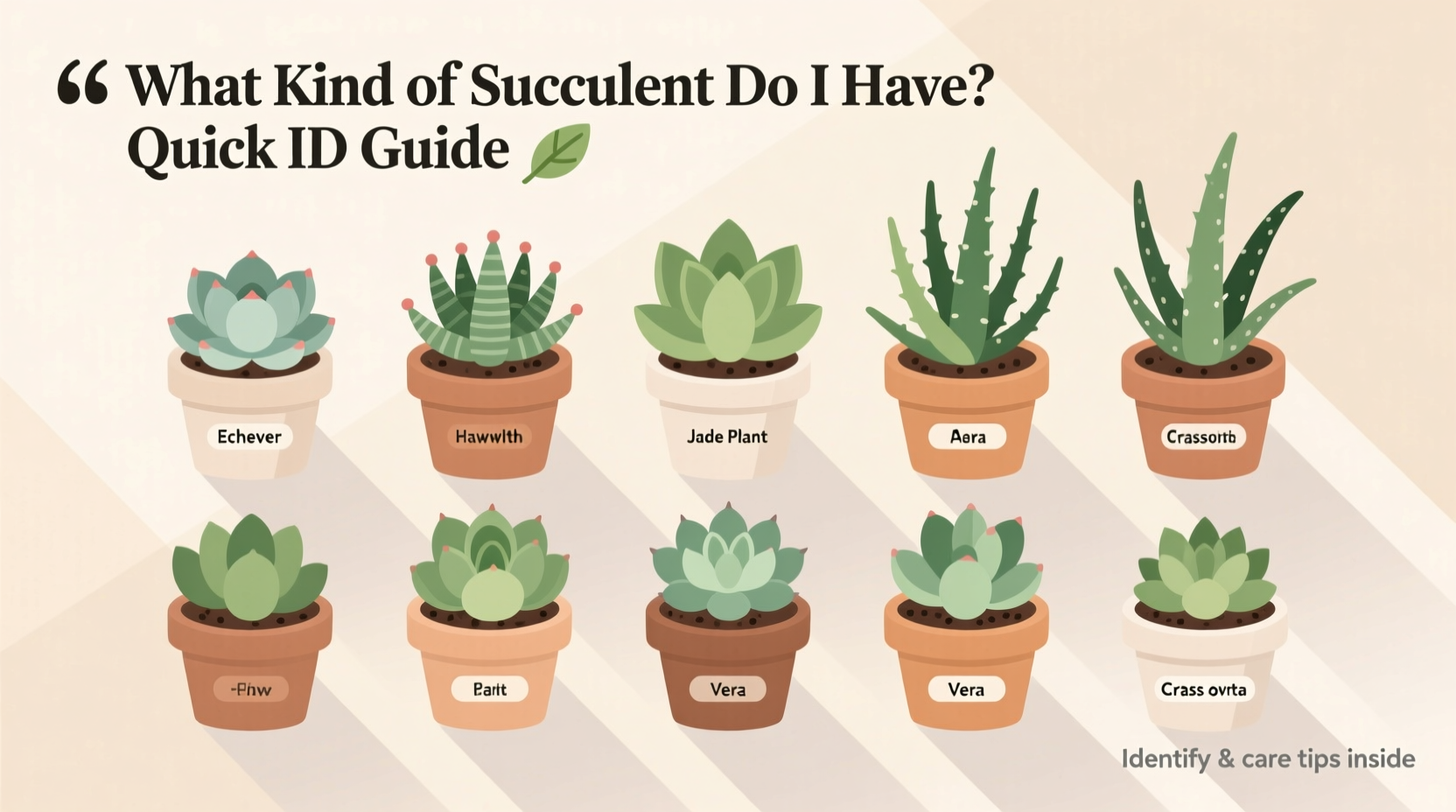Identify 12 Succulents in Minutes | TheHomeSprouts
