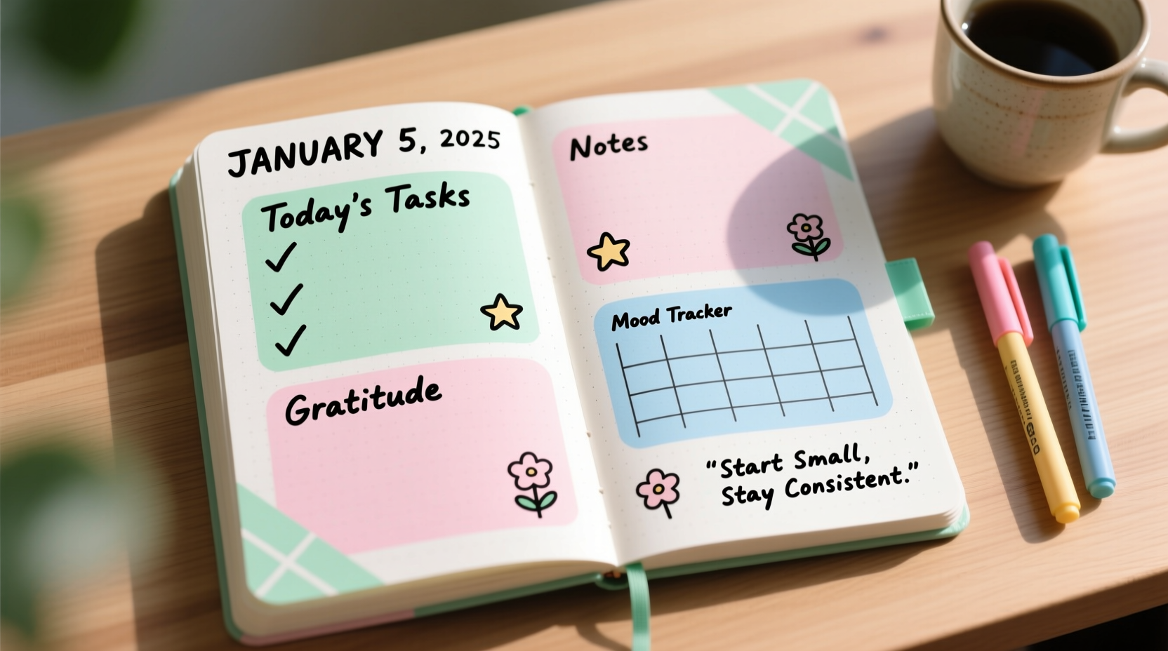 bullet journaling for beginners simple layouts to get organized