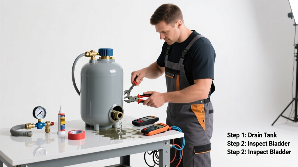 Fixing a Waterlogged Well Pressure Tank: DIY Steps