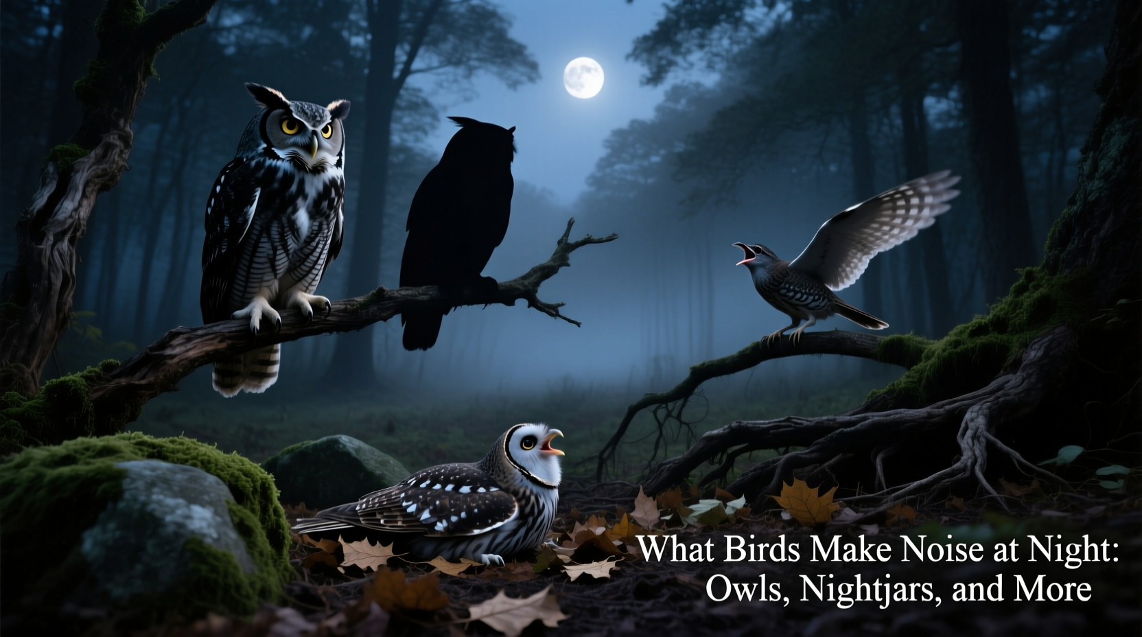 What Birds Make Noise at Night: Owls, Nightjars, and More