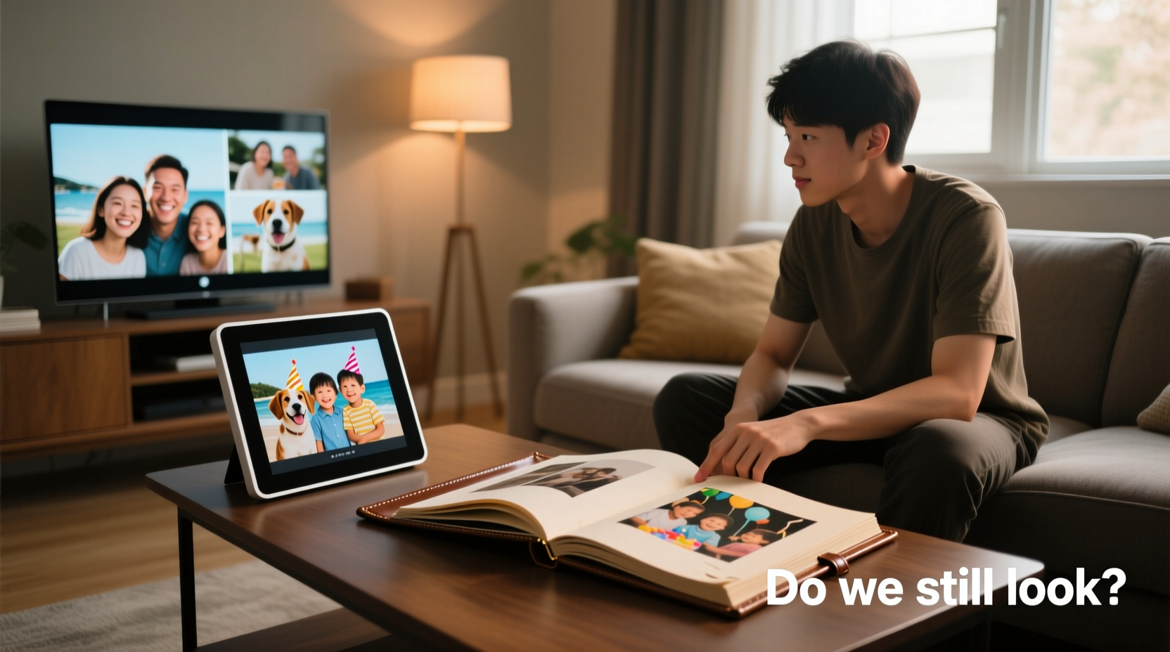 digital photo frame vs print albums do people actually look at digital frames