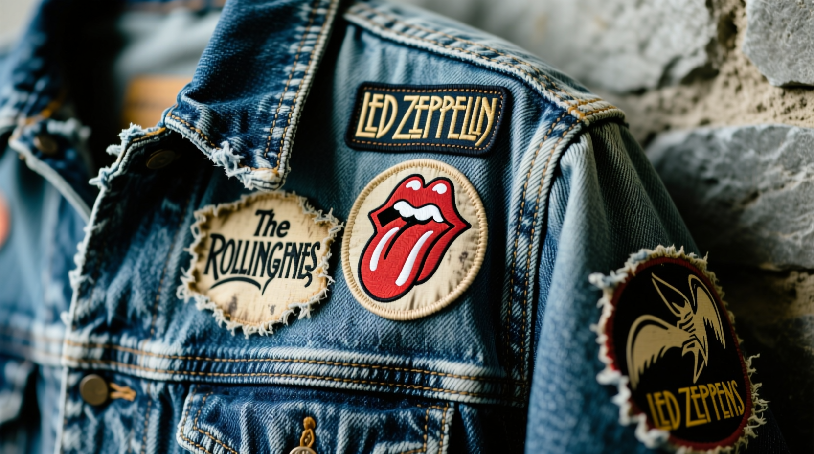 how to clean vintage band patches on denim jackets