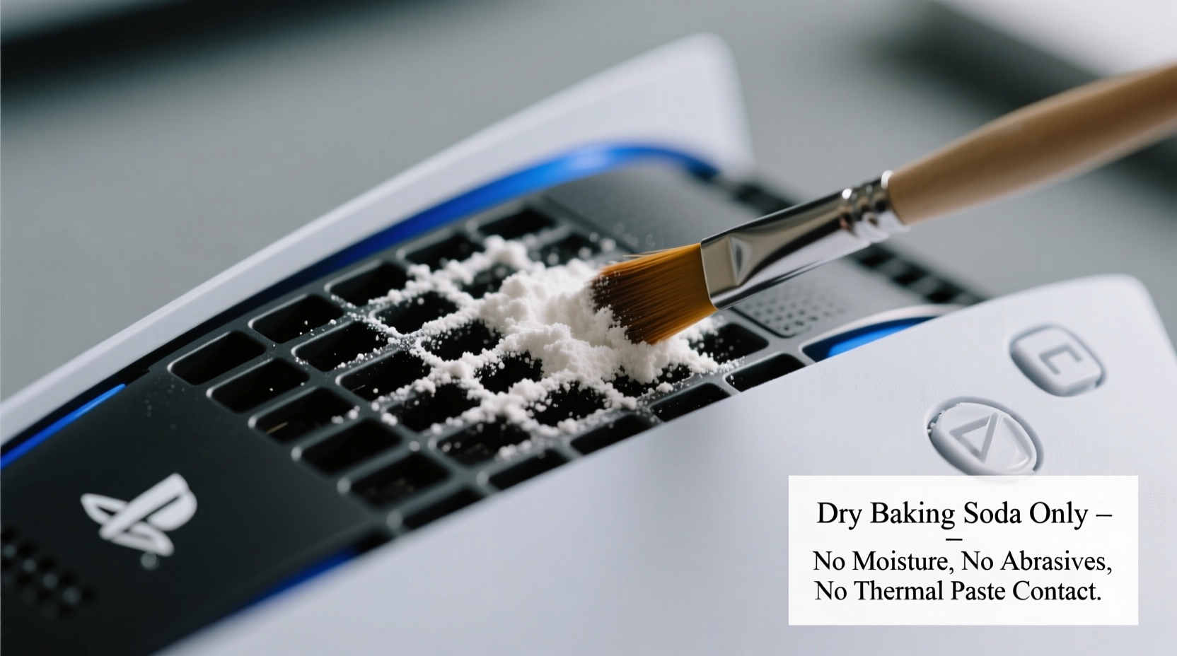 baking soda safe for console vents