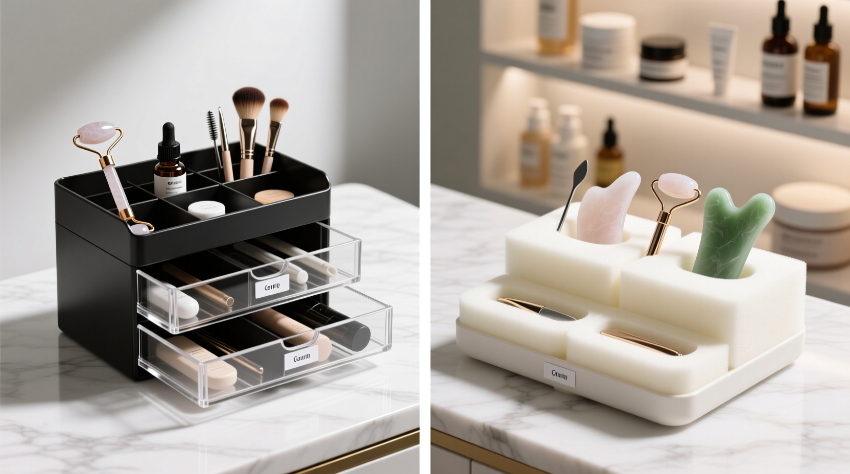 closet organization tips skincare tool storage