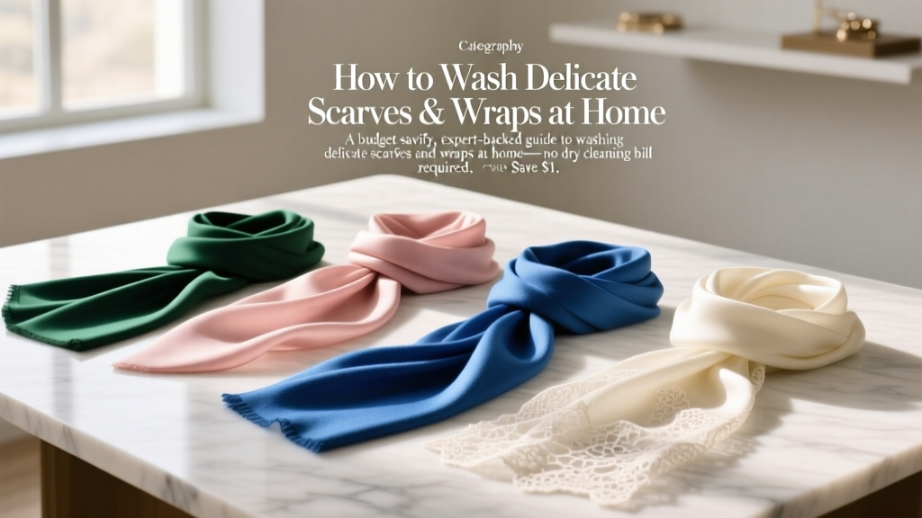 How to Wash Delicate Scarves & Wraps at Home