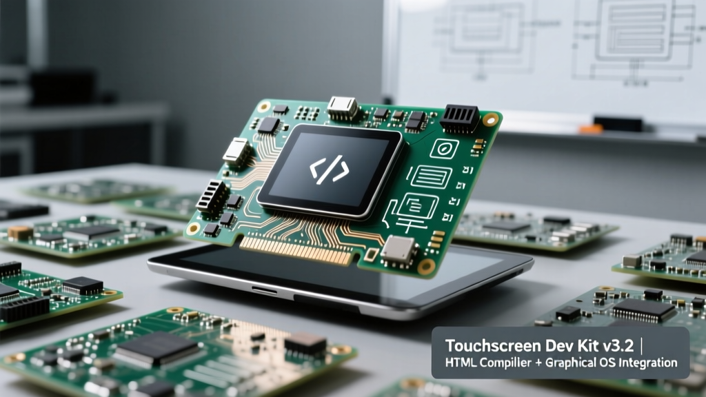 Touch Screen Development Kit Packs: HTML Compiler Integration and Graphical OS Capabilities