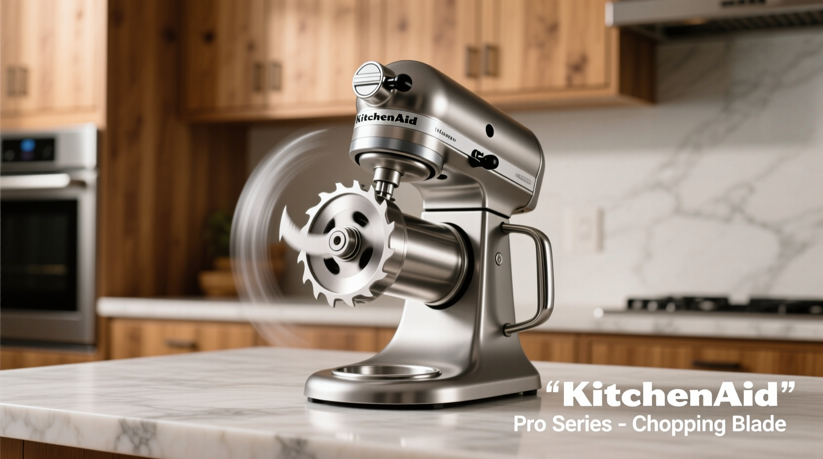 KitchenAid food processor with chopping blade installed