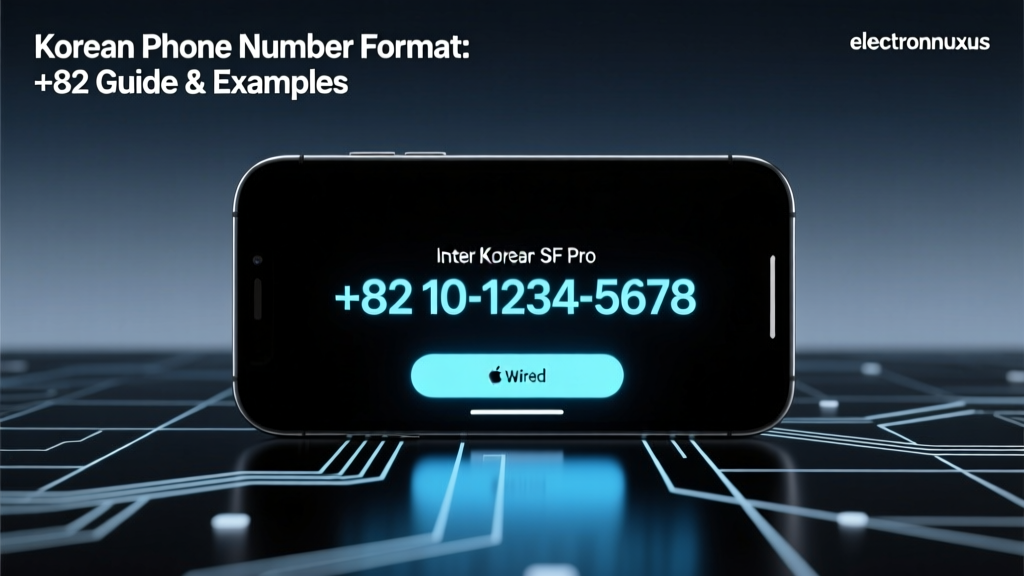 Korean Phone Number Format: +82 Guide & Examples