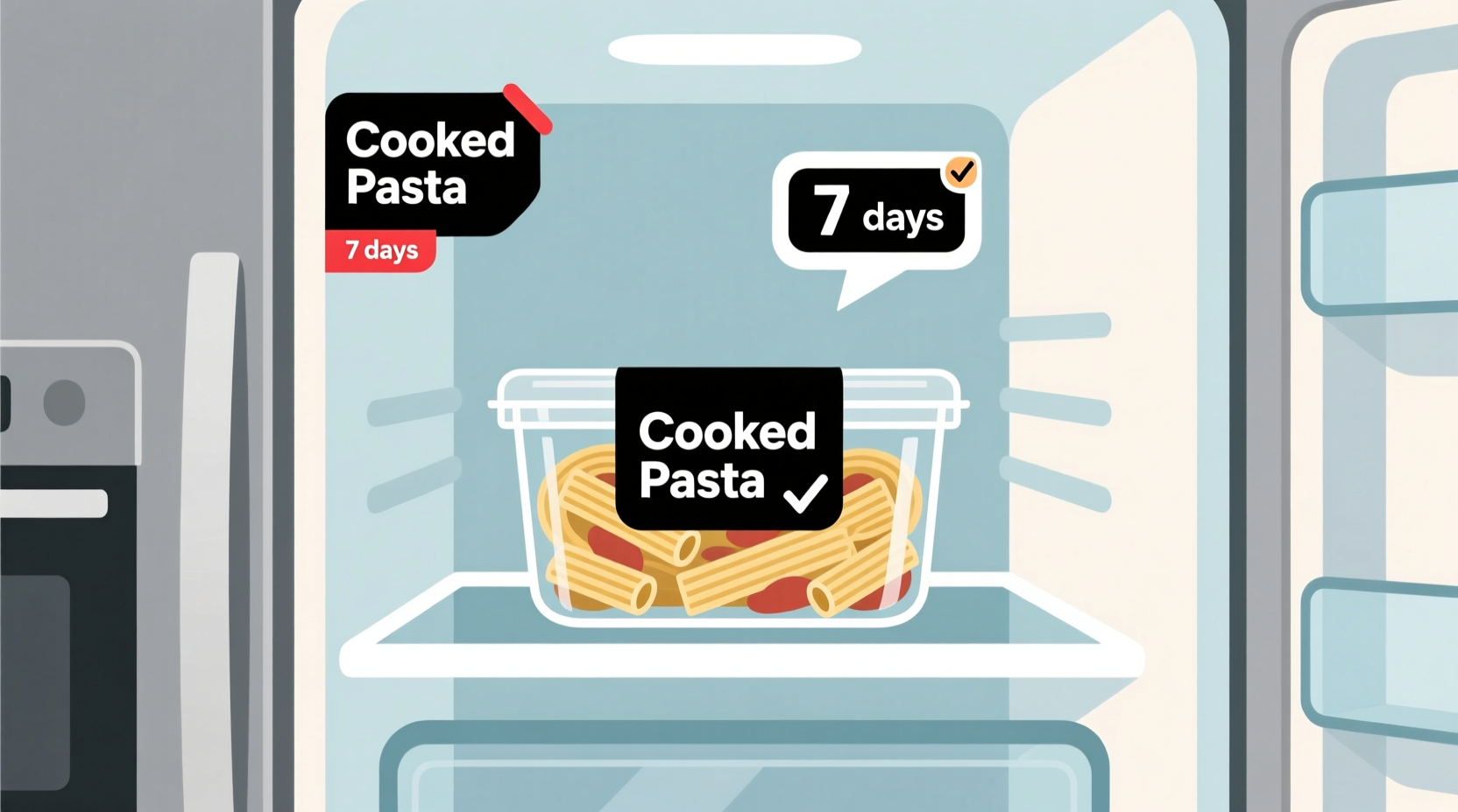 how long does cooked pasta last in refrigerator