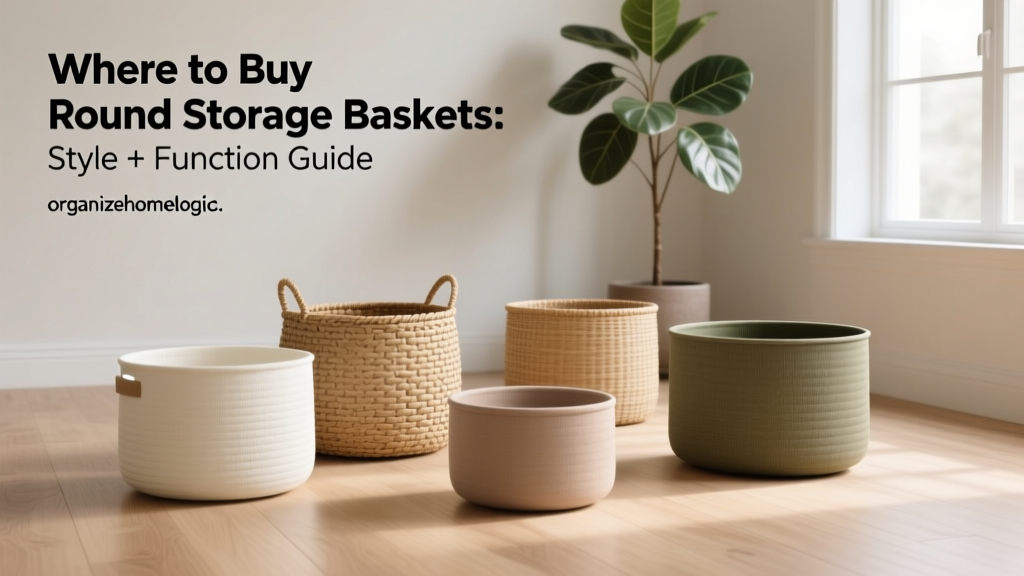 Where to Buy Round Storage Baskets: Style + Function Guide