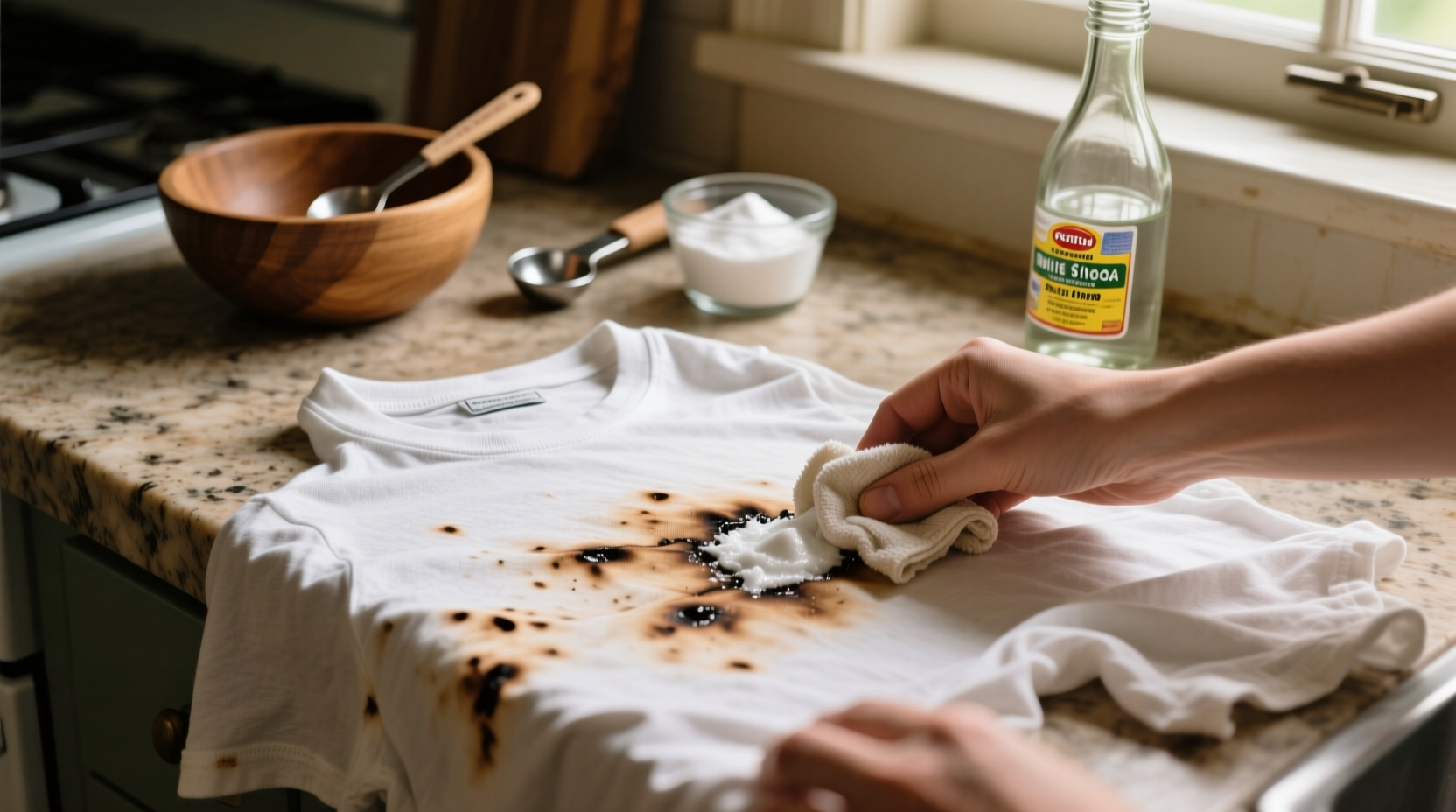 how to remove scorch marks from cotton shirts