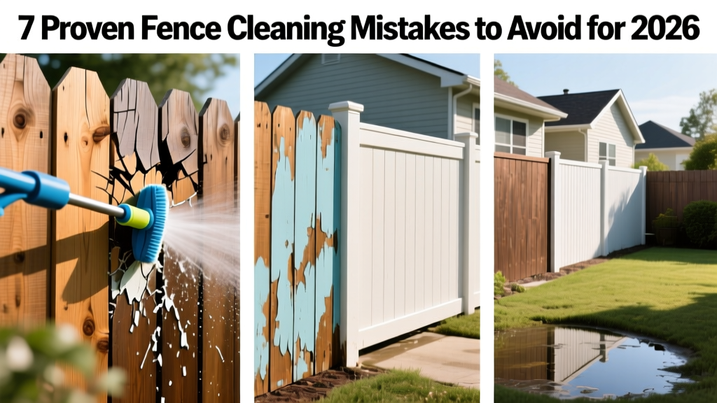 7 Proven Fence Cleaning Mistakes to Avoid for 2026