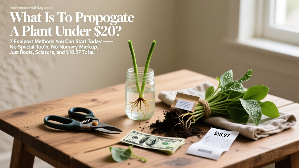 Plant Propagation Under $20: Simple, Science-Backed Methods