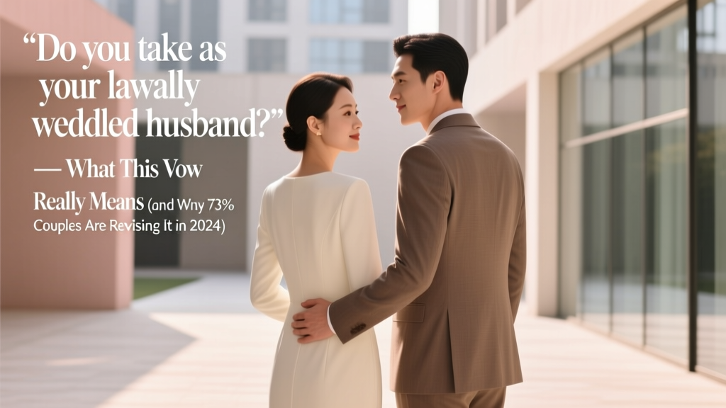 Wedding Vows: What “Lawfully Wedded Husband” Means (2026)