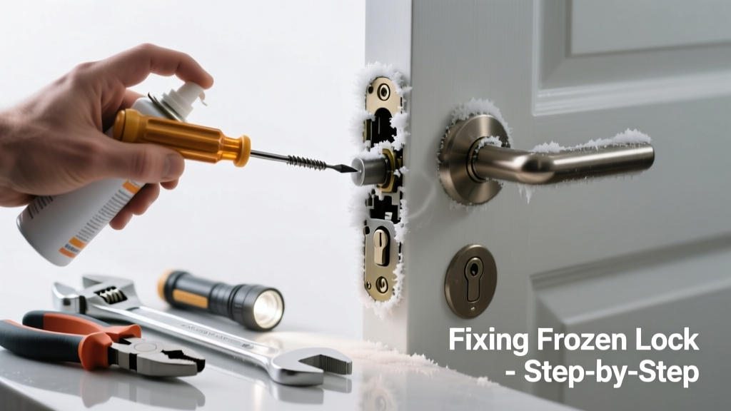 Fixing a Frozen Door Lock in the Kitchen